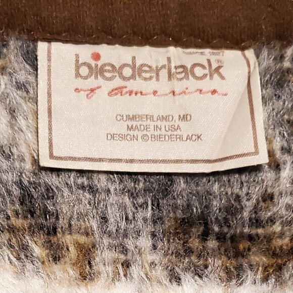 Vtg Biederlack Native American Eagle Throw Blanket Reversible 58 x 76 USA - Picture 3 of 4